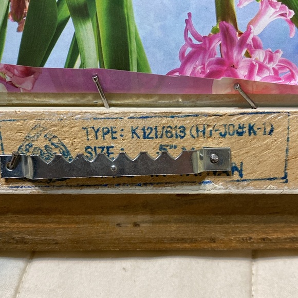 Vintage Gilded Bamboo Picture Frame with fabric matting - Picture 5 of 11